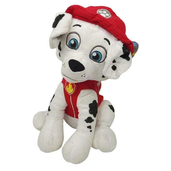 Nickelodeon Paw Patrol Marshall Puppy Plush Fire Dog Dalmatian 15" Stuffed Toy - Picture 1 of 11